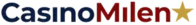 CasinoMilen official brand logo featuring blue text, red text, and a golden star icon
